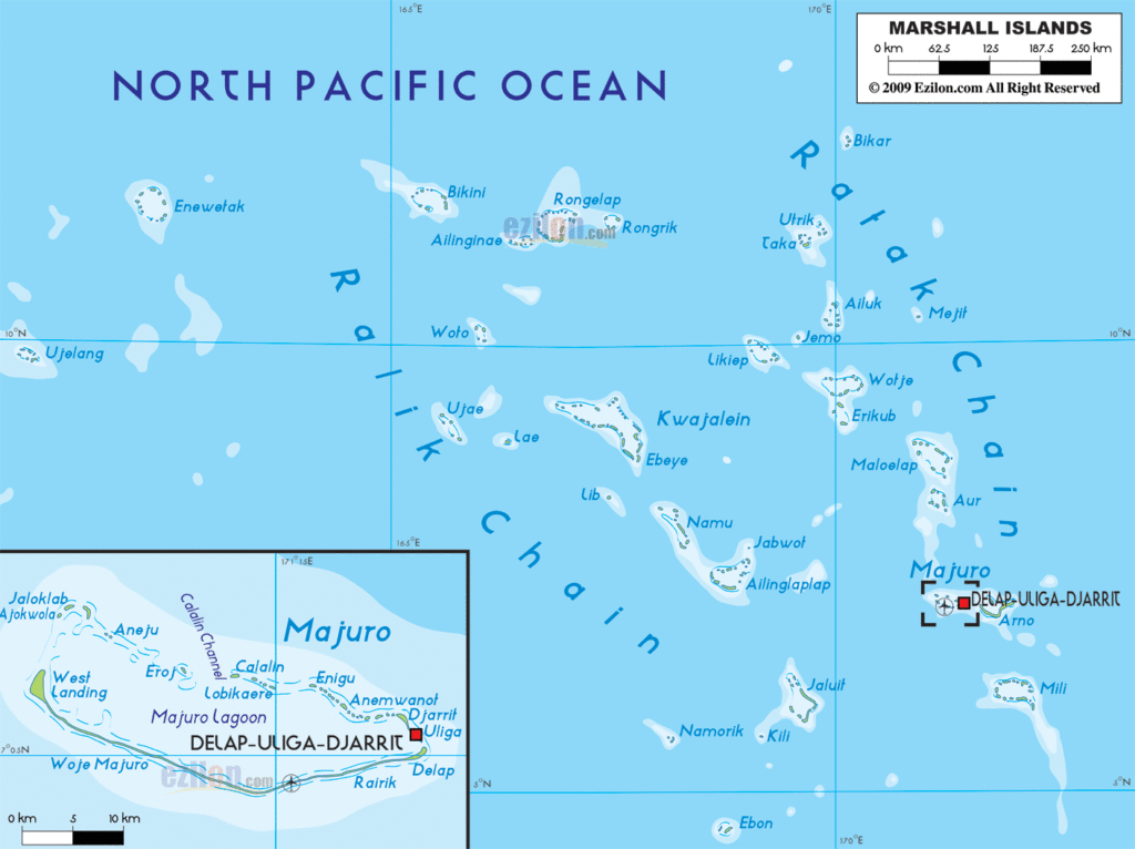 Bản đồ hành chính Quần đảo Marshall