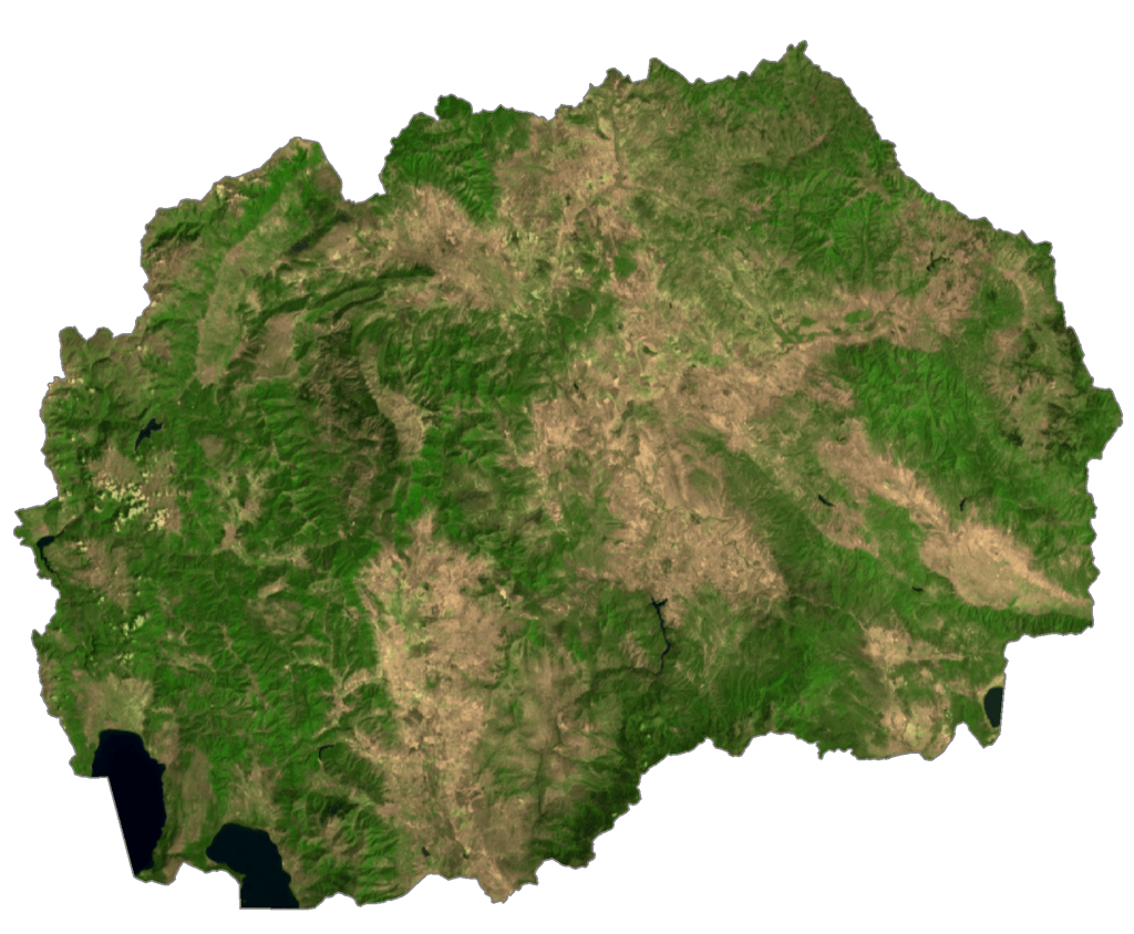 Bắc Macedonia Bản đồ vệ tinh