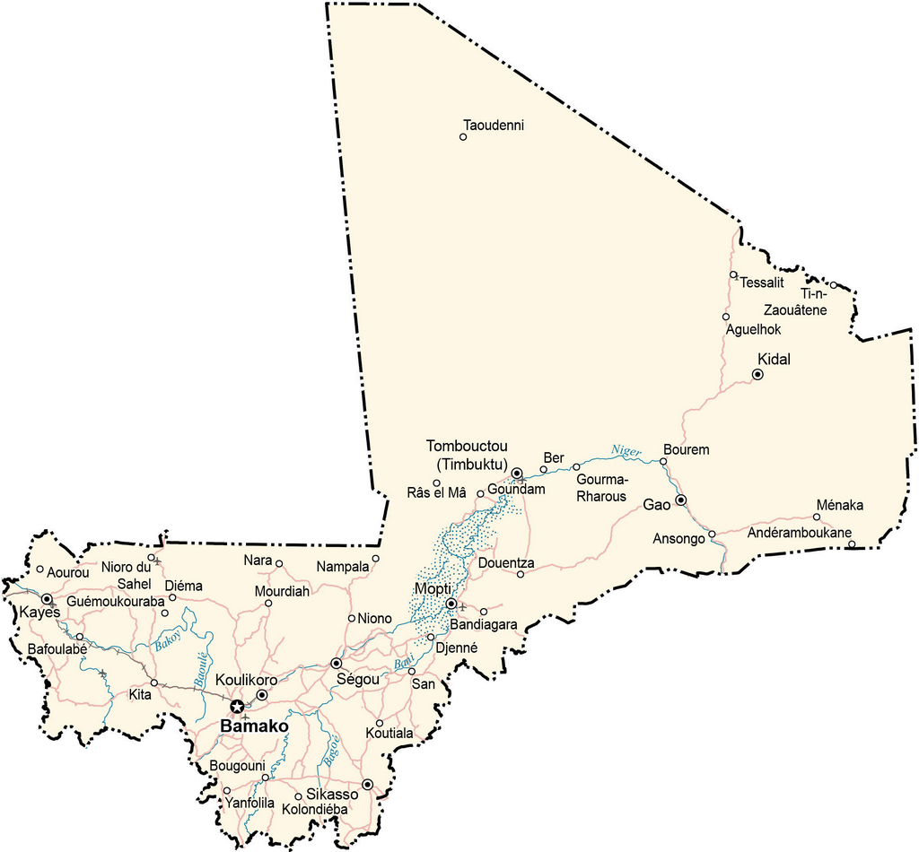 Bản đồ Mali