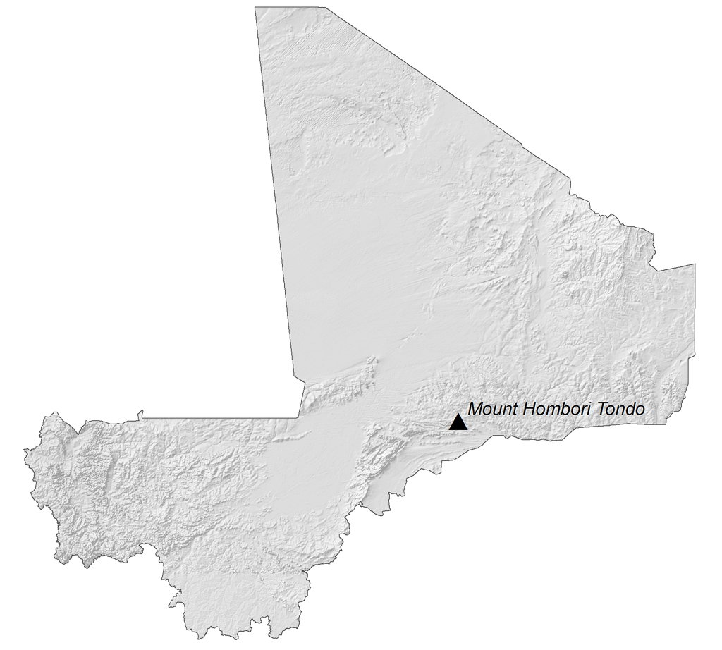 Bản đồ độ cao Mali