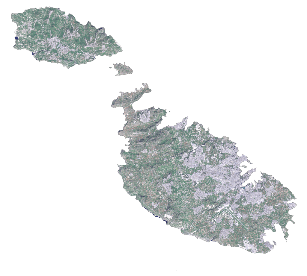 Malta Satellite Map