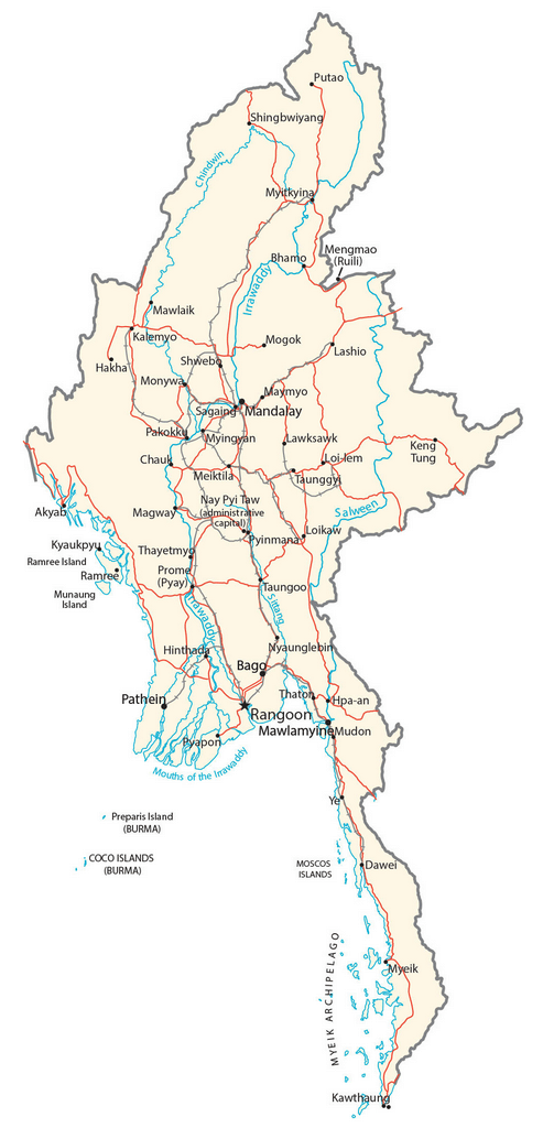 Bản đồ Miến Điện