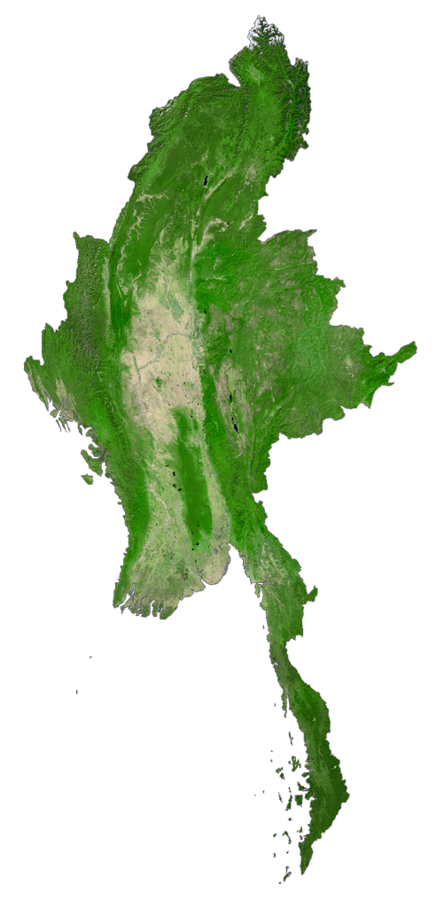 Bản đồ vệ tinh Miến Điện
