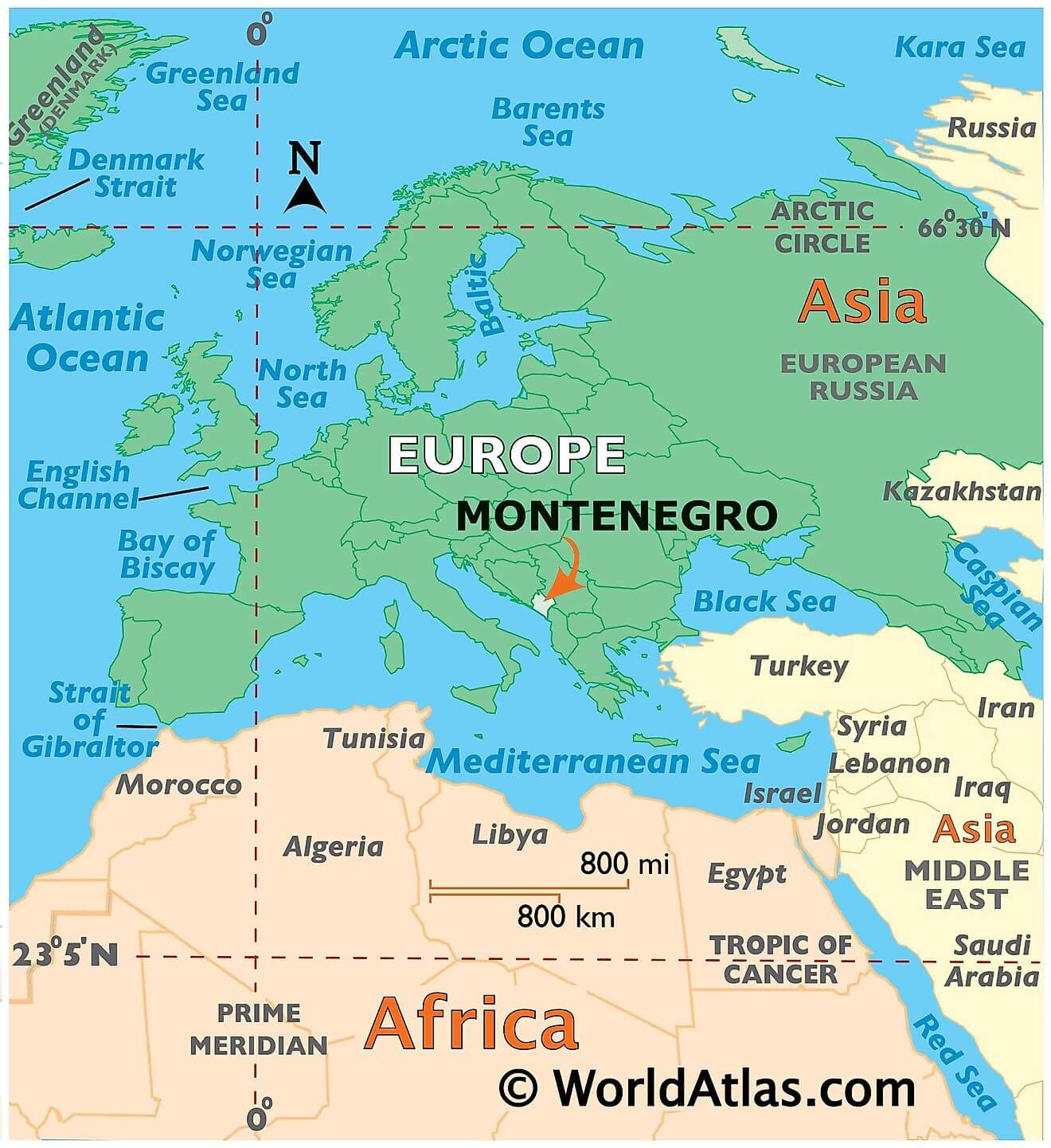 Where is Montenegro?