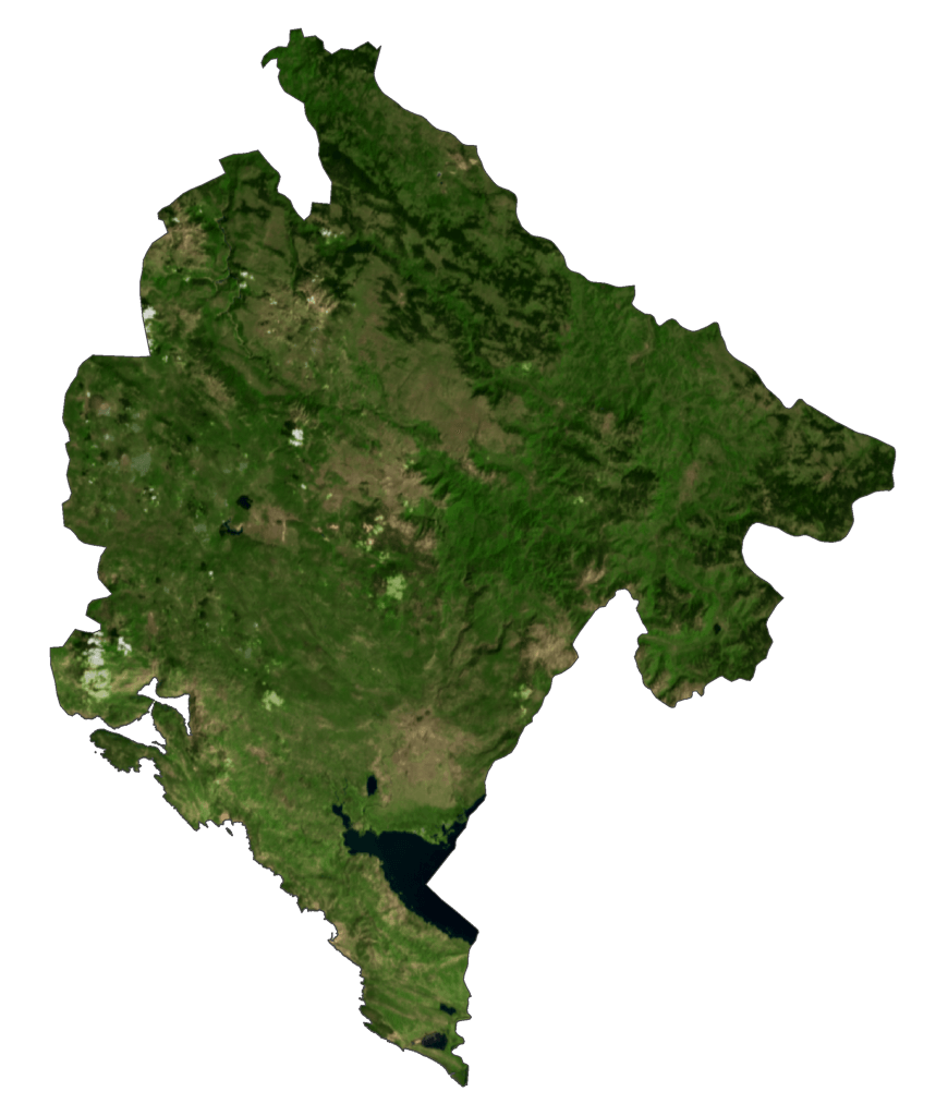 Bản đồ vệ tinh Montenegro