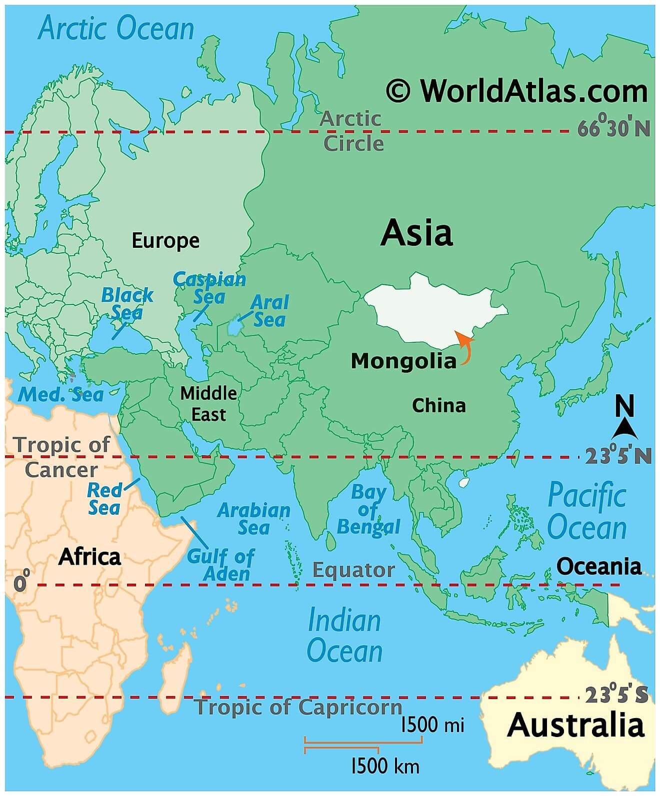 Where is Mongolia?
