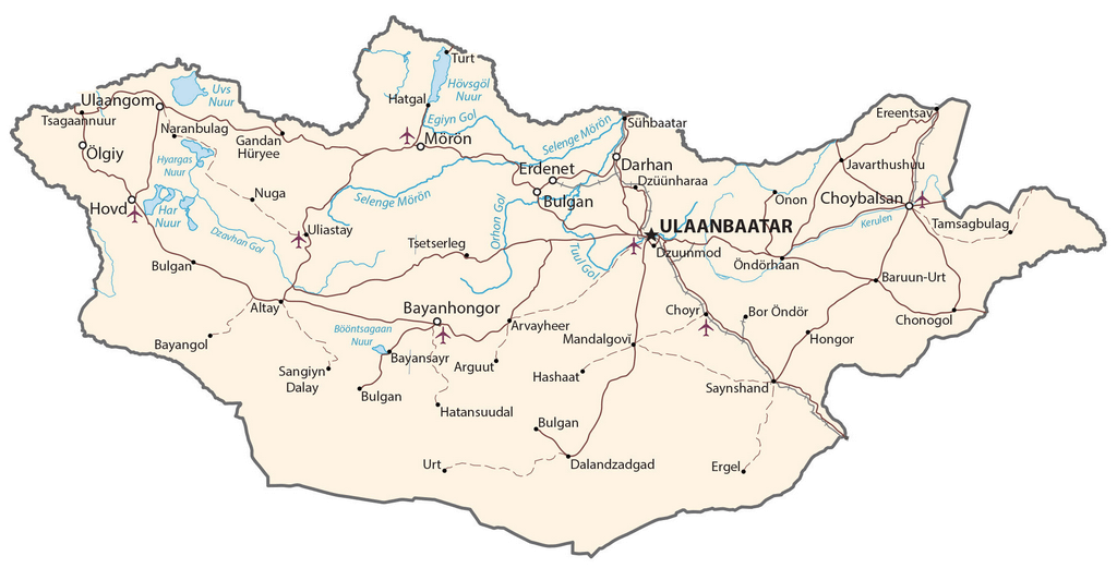 Bản đồ Mông Cổ