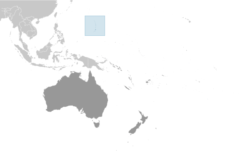 Bản đồ vị trí của quần đảo bắc Mariana