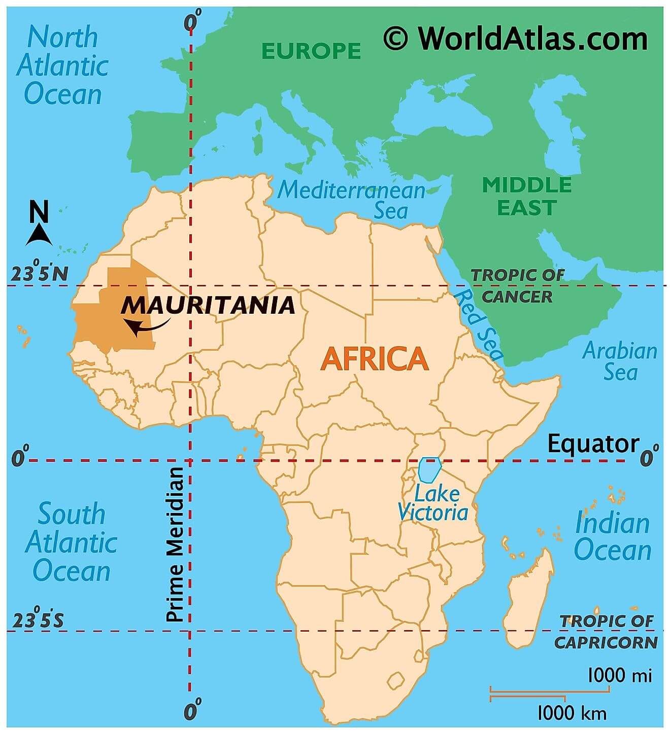 Mauritanie ở đâu?