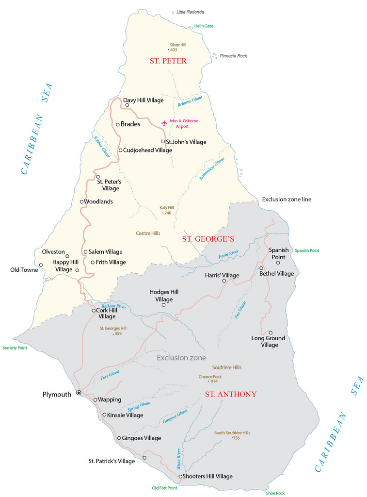 Bản đồ Montserrat