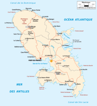 Map of Martinique