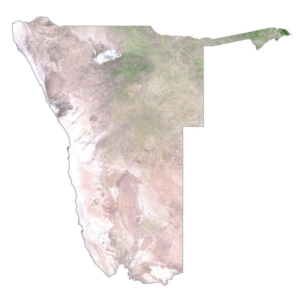 Namibia Bản đồ vệ tinh