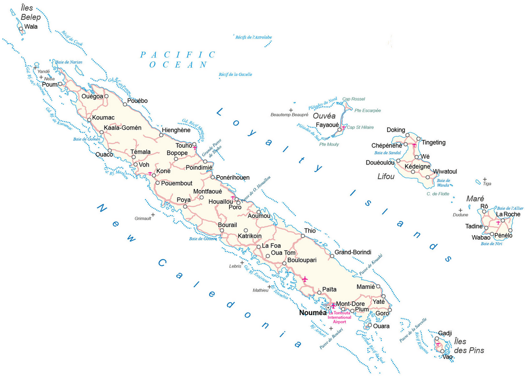 Bản đồ New Caledonia