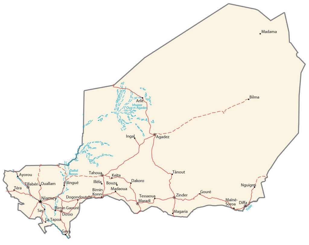 Bản đồ Ni-giê-ri-a