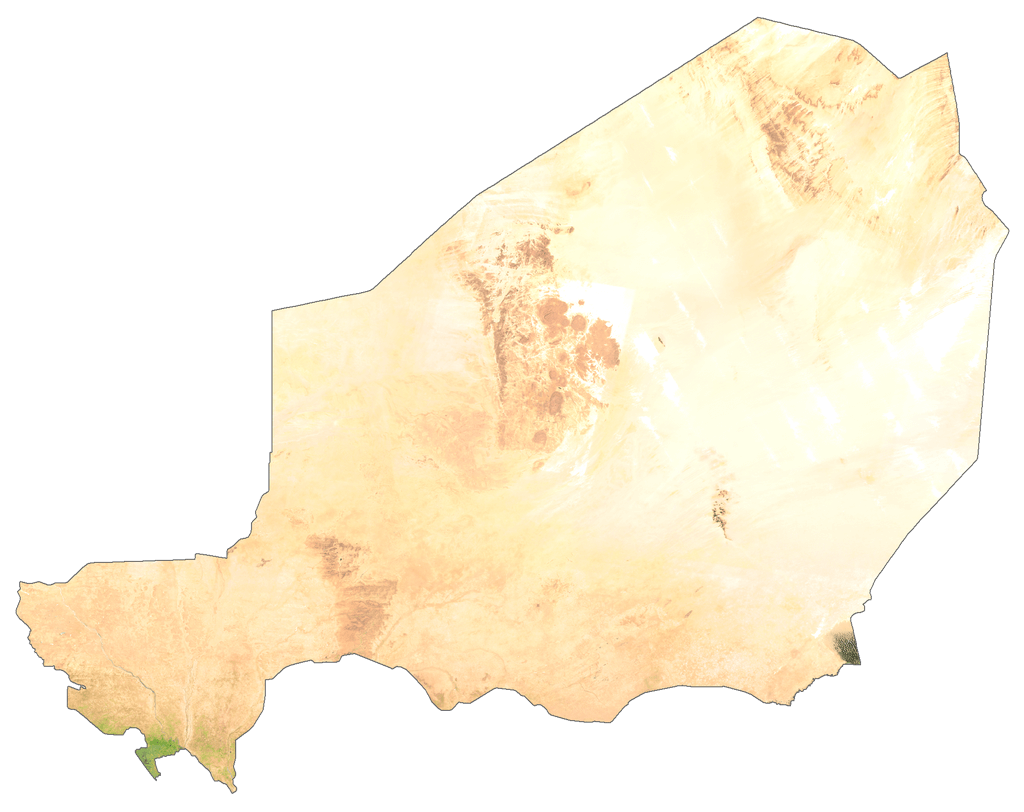Bản đồ vệ tinh Niger