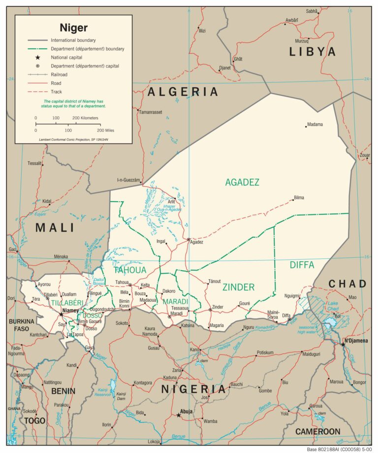 Bản đồ giao thông Niger