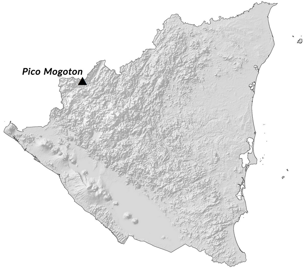 Bản đồ độ cao Nicaragua