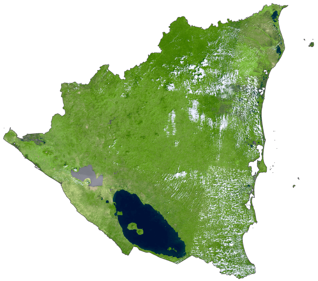 Bản đồ vệ tinh Nicaragua