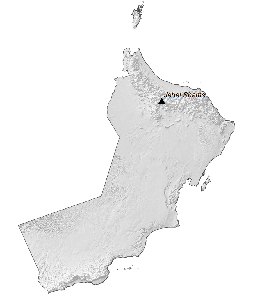 Bản đồ Độ cao Oman