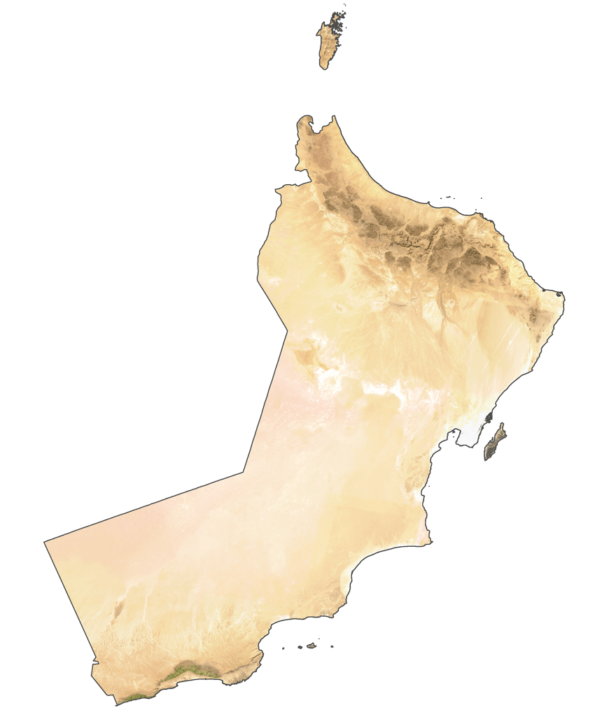 Bản đồ vệ tinh Oman