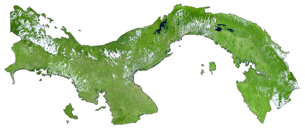 Bản đồ vệ tinh Panama