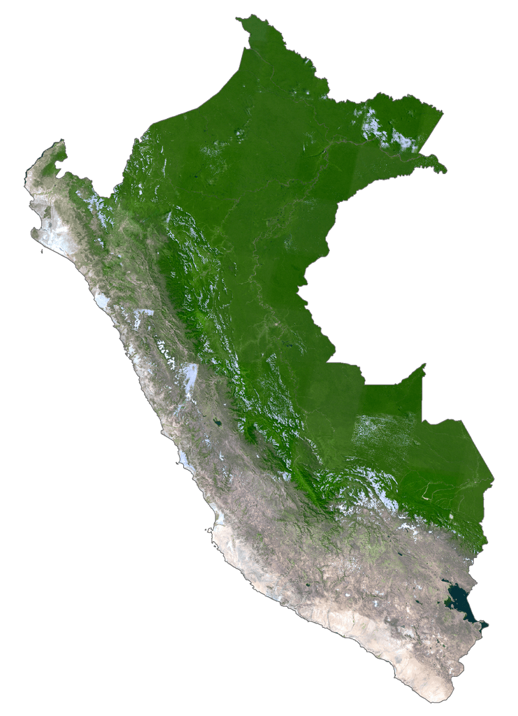 Bản đồ vệ tinh Peru