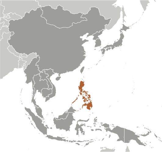 Bản đồ vị trí của Philippines