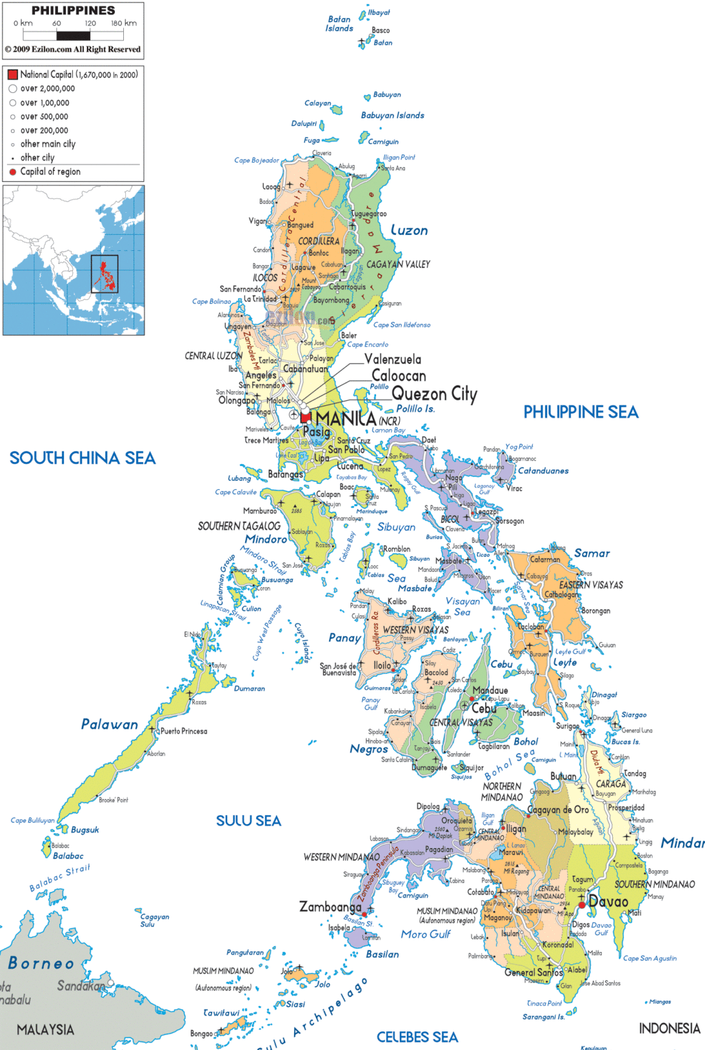 Bản đồ hành chính Philippines