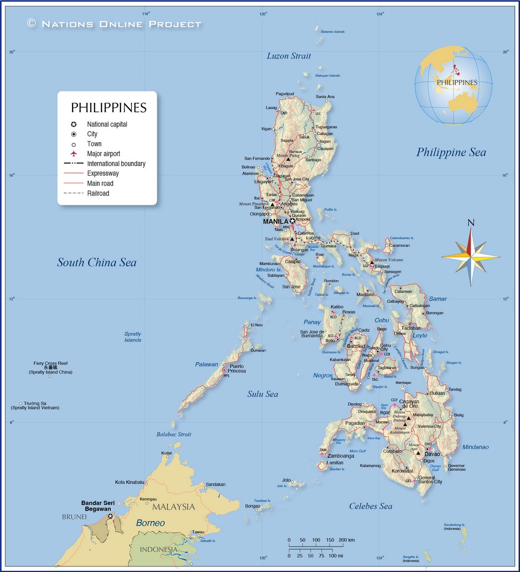 Bản đồ chung của Philippines