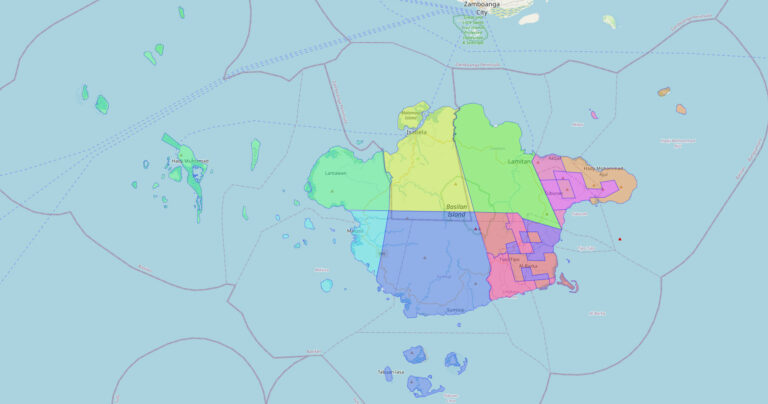 Map of Basilan Province