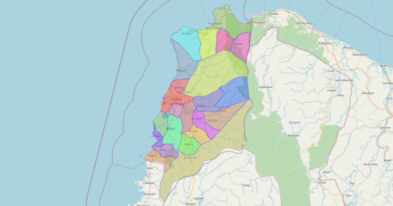 Map of Ilocos Norte Province