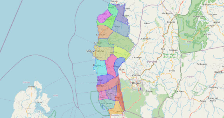 Map of La Union Province