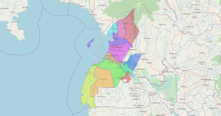 Map of Maguindanao del Norte