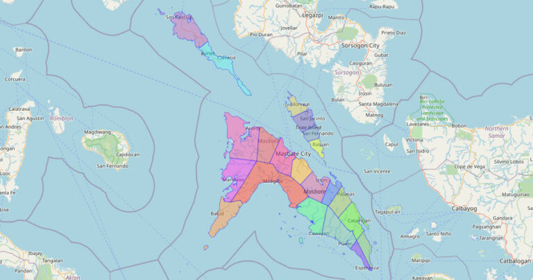 Map of Masbate Province