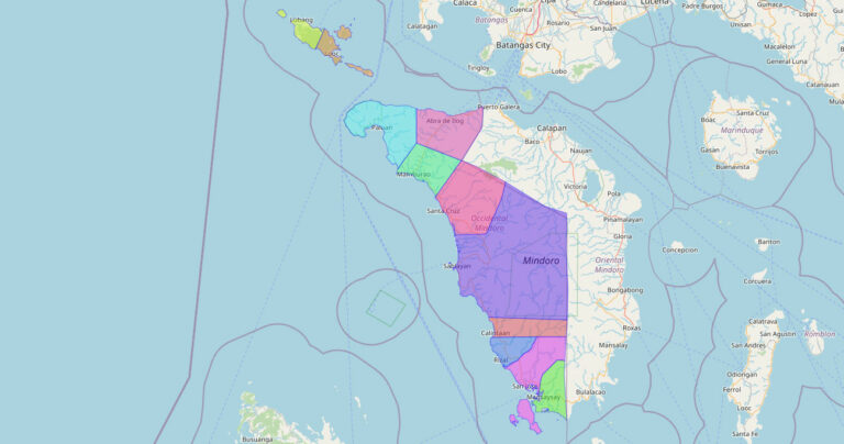 Map of Occidental Mindoro Province