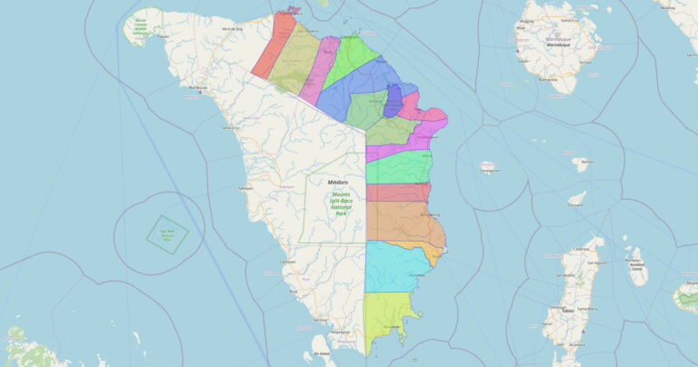 Map of Oriental Mindoro Province