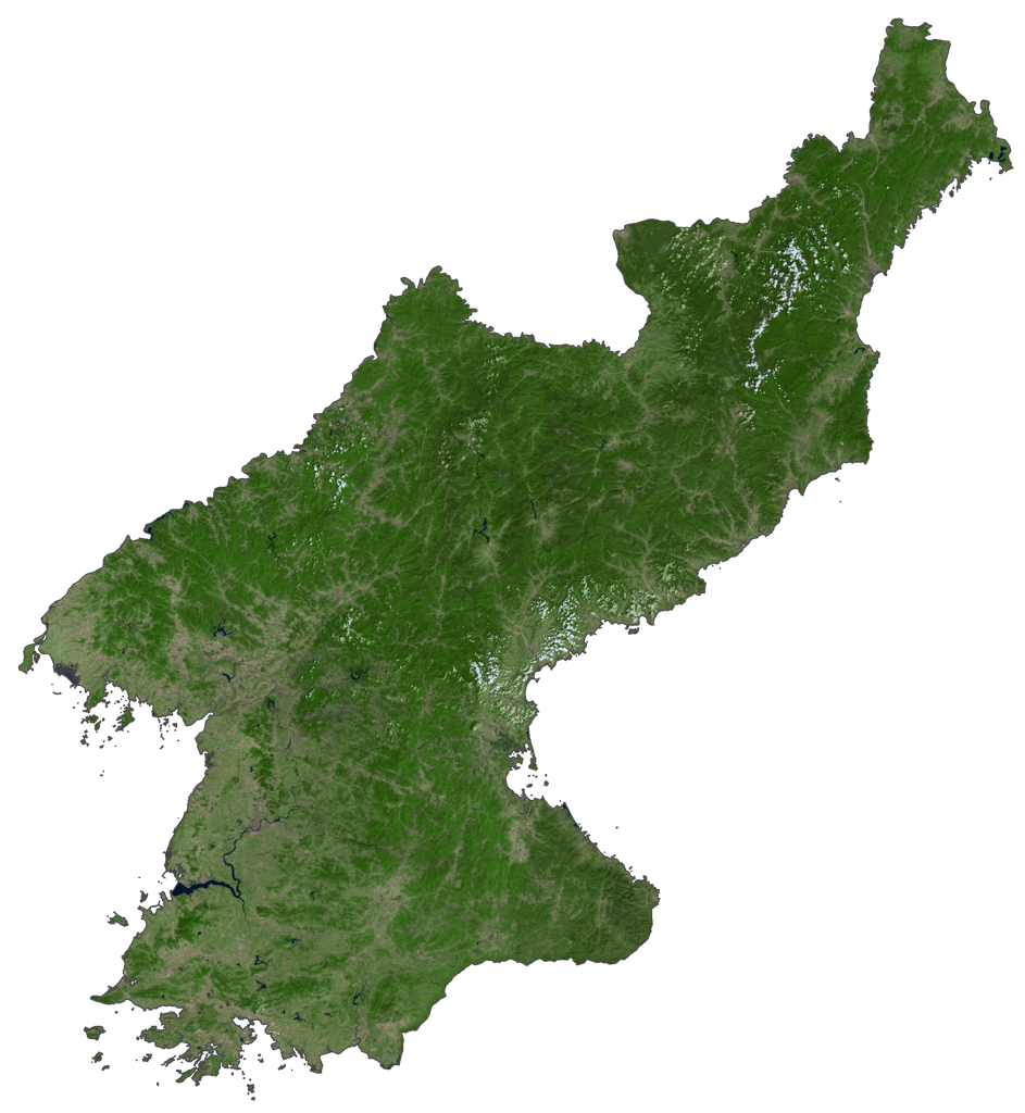Bản đồ vệ tinh Bắc Triều Tiên