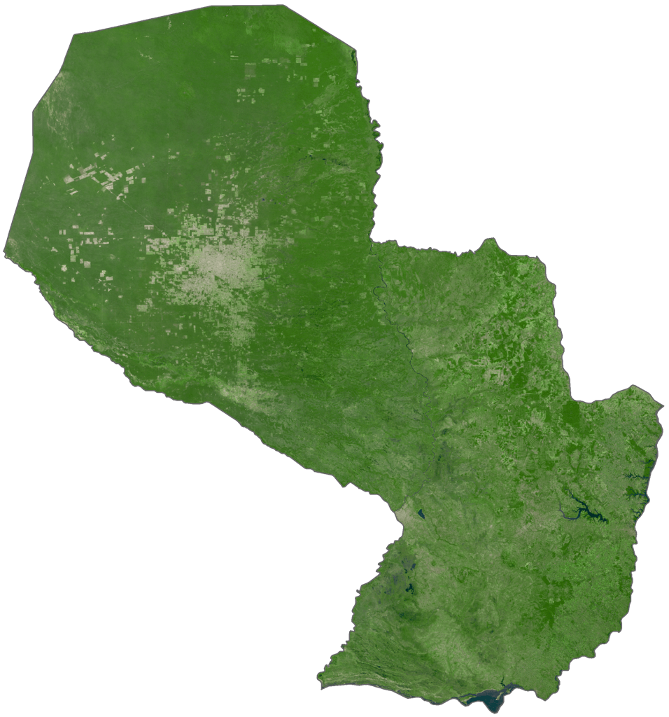Bản đồ vệ tinh Paraguay