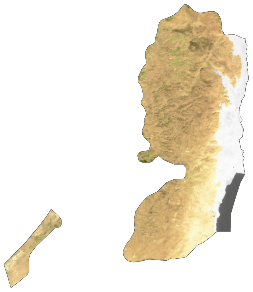Nhà nước Palestine Bản đồ vệ tinh
