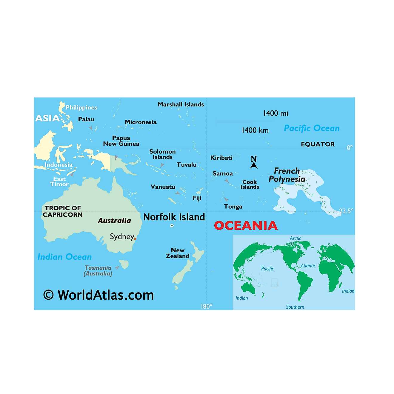 Polynesia thuộc Pháp ở đâu?