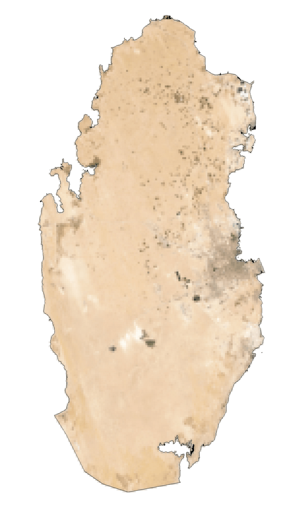 Qatar Bản đồ vệ tinh