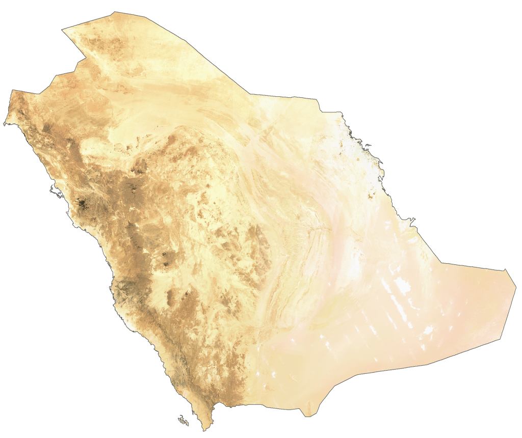 Ả-rập Xê-út Bản đồ vệ tinh