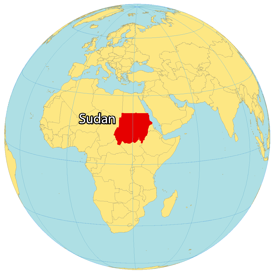 Bản đồ vị trí của Sudan. Nguồn: gisgeography.com