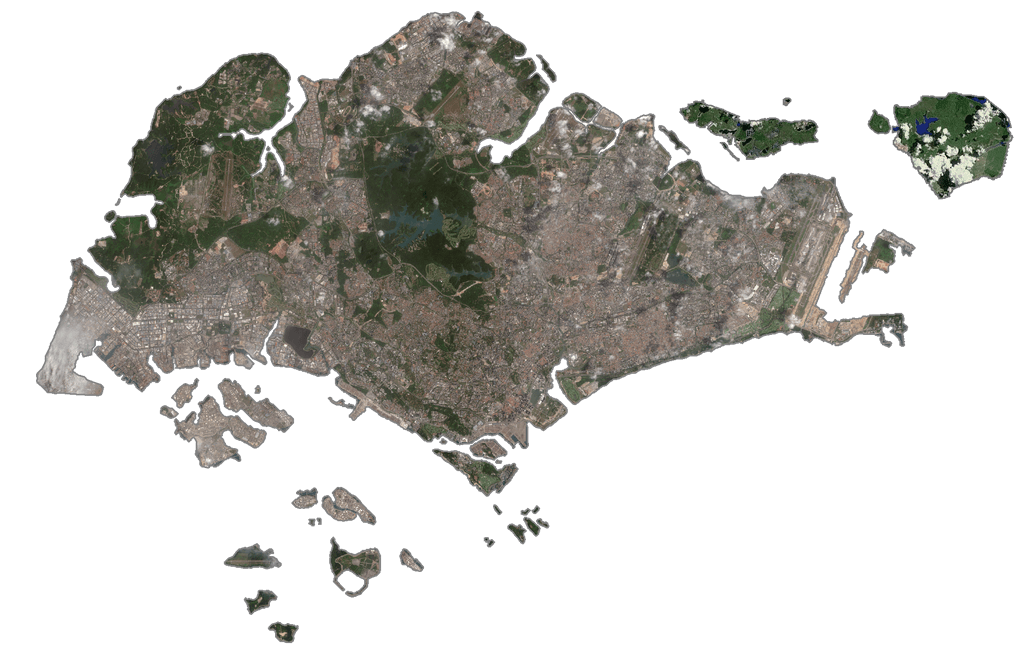 Bản đồ vệ tinh Singapore