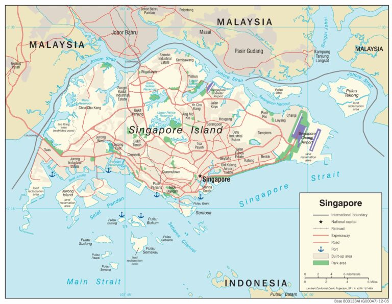 Bản đồ giao thông Singapore