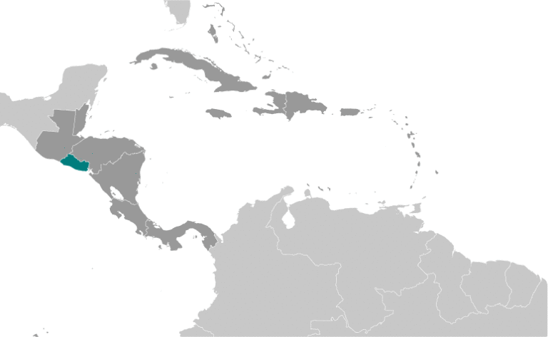 Bản đồ vị trí của El Salvador