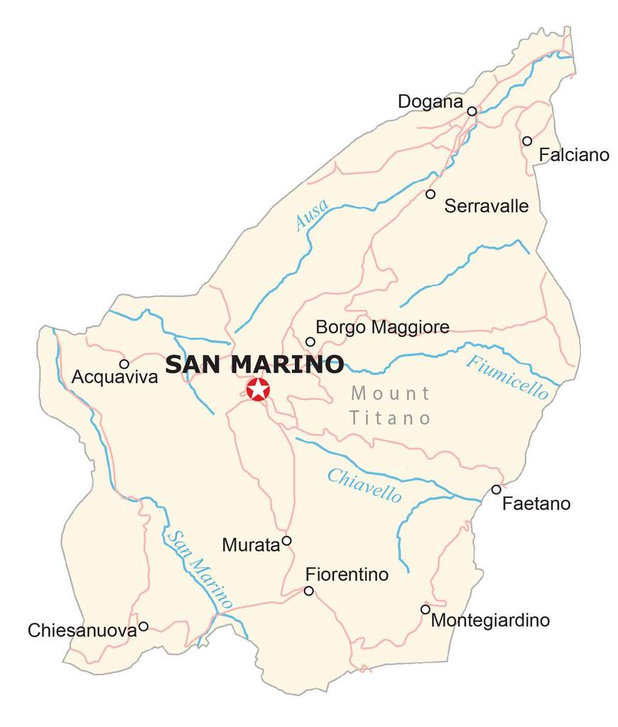 Bản đồ San Marino