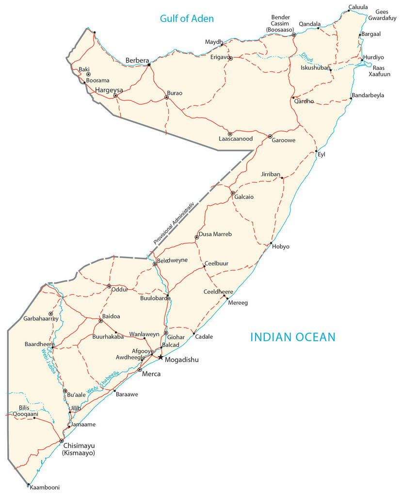 Bản đồ Somali