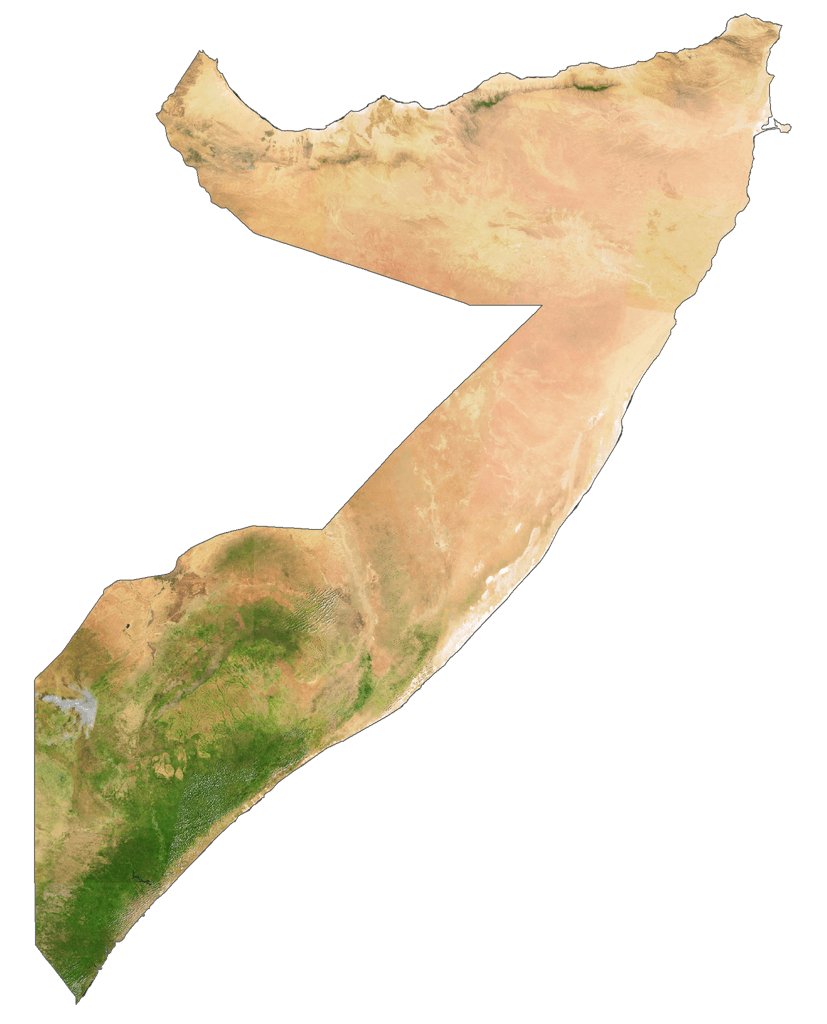Somali Bản đồ vệ tinh