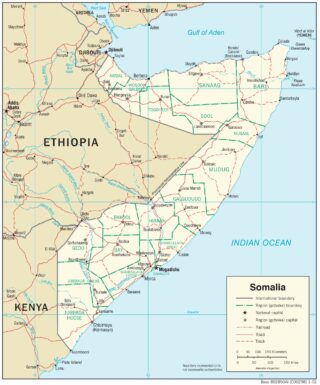 Map of Somalia - Thong Thai Real